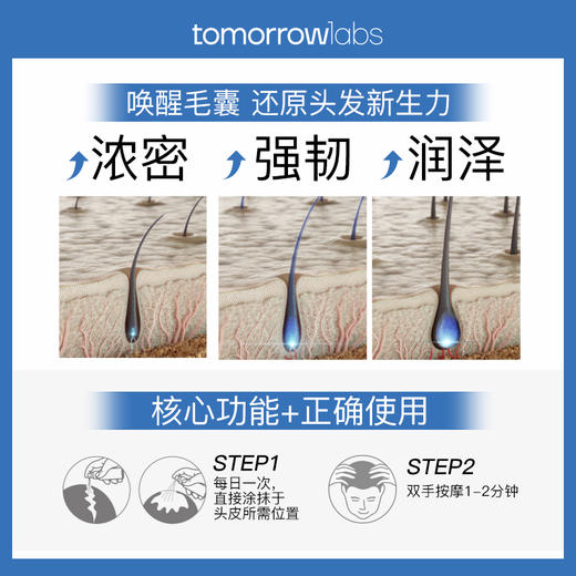 tomorrowlabs头发再生修复液50ml*2护发精华液头皮滋养焕活毛囊（27.9） 商品图1