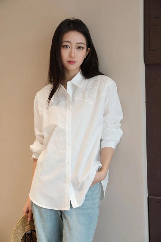 （小眠专属）亚麻棉重工绣花衬衫 C21925408 【下单5~10天发货】 商品图4