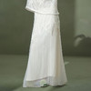 【林栖设计小店】手工摇花|桑蚕丝刺绣蕾丝优雅垂感2026夏新款百搭半身裙1962013 商品缩略图0