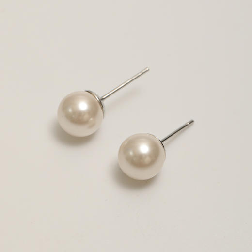 小众气质珍珠耳钉小香风银针耳环（8mm）-160713157 商品图7