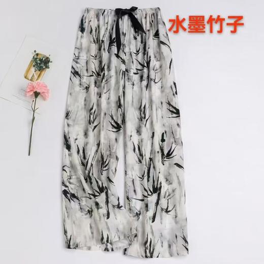 绵绸花直筒裤舒适凉爽12525962 商品图10