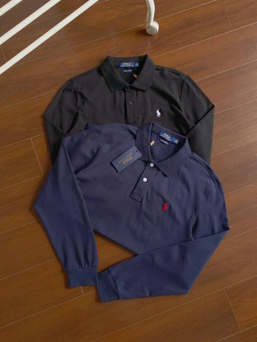 高品质PoL0长袖   刺绣款男士长袖polo衫商务休闲- 经典穿搭 商品图2