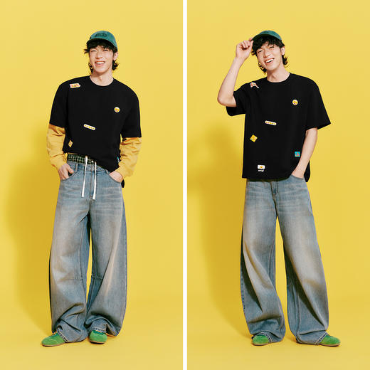 森马emoji™ 联名系列短袖T恤男夏季纯棉印花针织衫2026新款情侣 商品图4