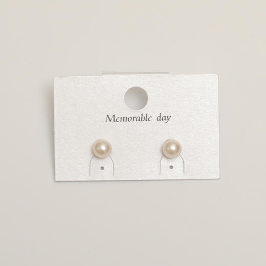 小众气质珍珠耳钉小香风银针耳环（8mm）-160713157 商品图9