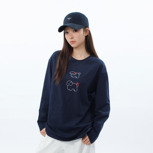 休闲时尚基本款刺绣T恤-纪念日百货门店同款169453144 商品图0