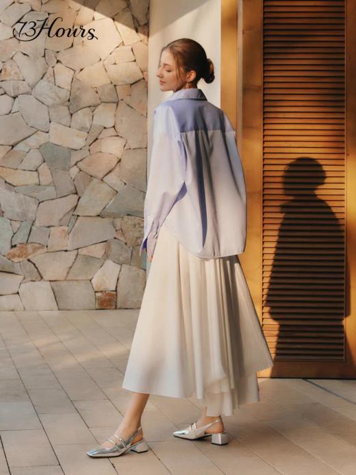 BF楼73Hours73hours女鞋Corrin2026春季新款法式银色复古钻扣粗跟玛丽珍凉鞋吊牌价1280活动价931 商品图2