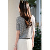 米思阳2026春季新品简约灰色短袖针织衫宽松舒适亮片上衣女1087 商品缩略图3