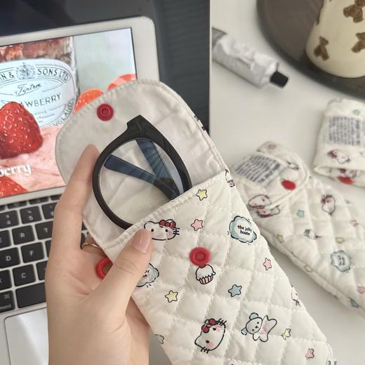 卡通猫咪眼镜收纳包便携充棉抗压墨镜袋 商品图3