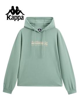 【春上新】【6折】6楼卡帕Kappa运动外套女装春季新款简约时尚休闲针织连帽卫衣套头衫K0G22MT81原价599现价359