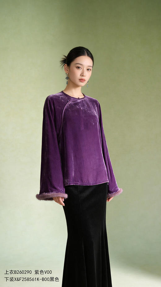B260290丝绒打底衫 商品图0