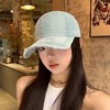 【春季穿搭】美式新款字母复古做旧蓝色棒球帽女款春刺绣帽子显脸小鸭舌帽男潮 商品缩略图0