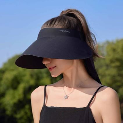 【春季穿搭】新款冰丝无痕空顶帽防晒遮阳帽女夏季防紫外线大帽檐太阳帽 商品图1