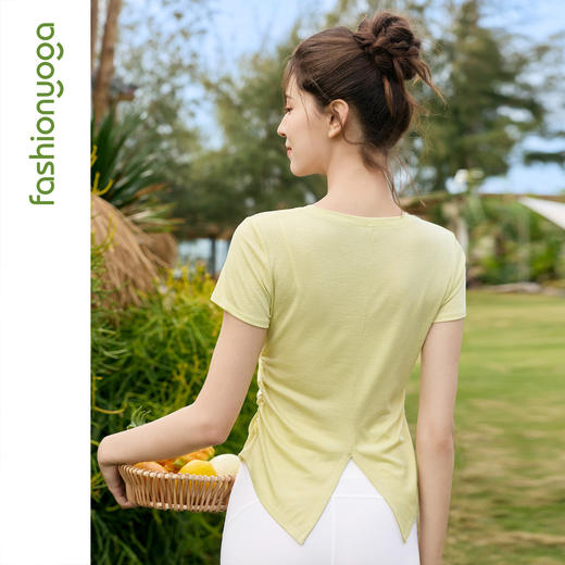 凡圣瑜伽天丝休闲外搭短袖F16311 商品图11