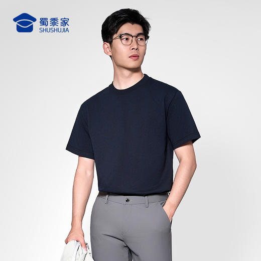 【纯棉圆领短袖T恤】通勤宽松短袖休闲运动半袖T401 商品图8
