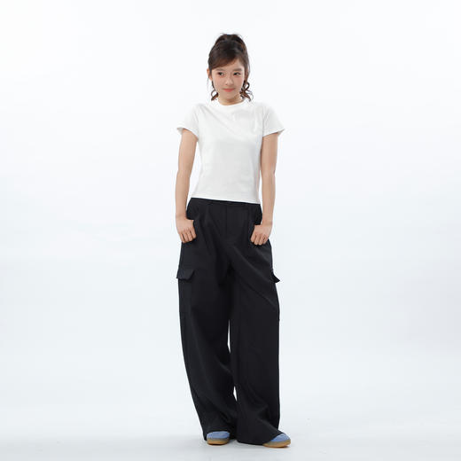 高腰显瘦基本款工装弯刀裤-纪念日百货门店同款169254604 商品图3