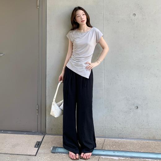 【72h发货】Beau Muse老钱风亚麻阔腿裤 | 舒适透气、显瘦百搭、复古优雅、多色可选 商品图4