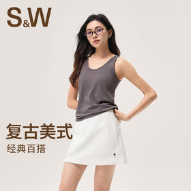 【SW速惟】 美式运动休闲简约健身V领外穿运动背心 4183