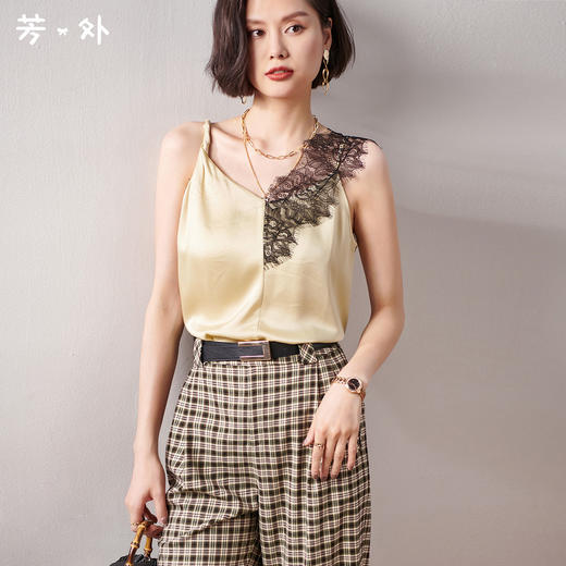 剩S 芳外醋酸背心吊带8T21AD0097 商品图0