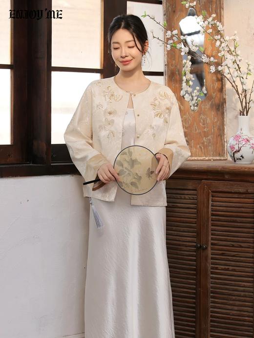 【门店同款】ENJOY春季“画中行”璀璨鎏金吊带裙 169697464 商品图4