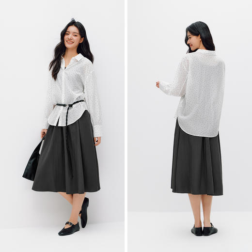 商场同款|森马连衣裙女夏拼接背心裙波点衬衫2026新款通勤两件套 商品图4