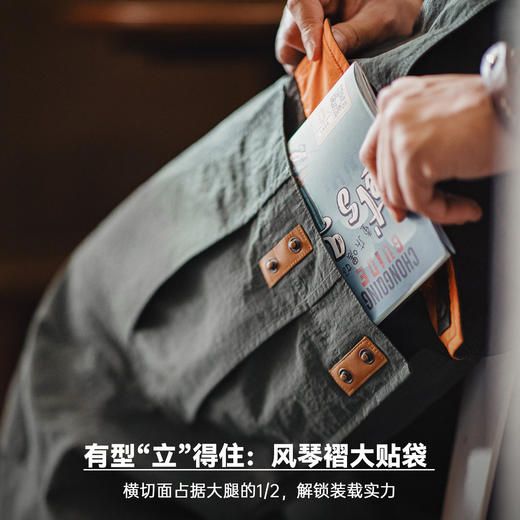 马登工装美式M65伞兵裤宽松山系机能阔腿大口袋直筒休闲裤男款春 商品图2