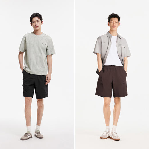 森马中国国家地理系列休闲裤男夏季凉感机能工装裤子户外百搭短裤 商品图4