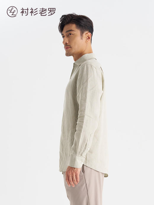 【100%亚麻】经典10长袖衬衫265A7F647L[门店专款] 商品图3