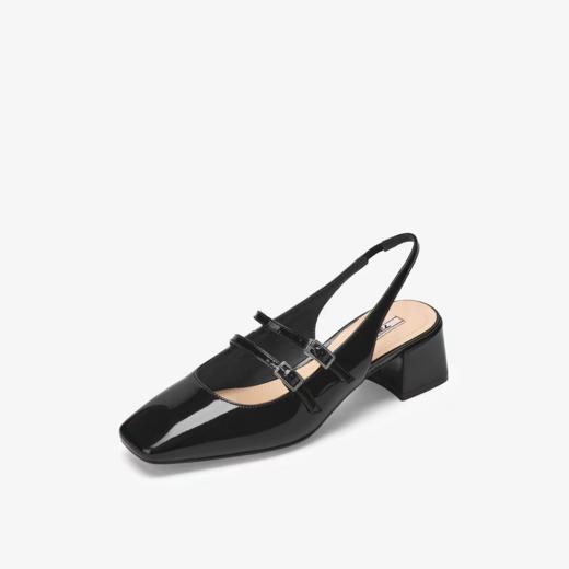 BF楼73Hours73hours女鞋Corrin2026春季新款法式银色复古钻扣粗跟玛丽珍凉鞋吊牌价1280活动价931 商品图4