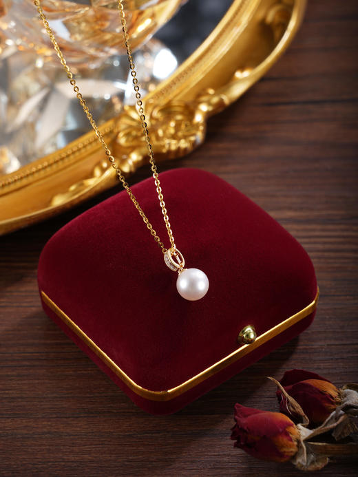 子佩集【时光之轮】银S925珍珠惜王妃套链项链【P3064】镀金椭圆扣2602 商品图5