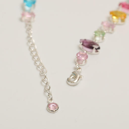 彩色糖果锆石方糖手链高级感森系串珠手饰爆款配饰手链-纪念日百货门店同款166094844 商品图2