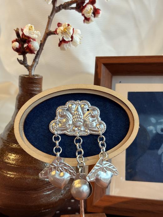 非遗草木染苗银木质冰箱贴原创手工扎染创意冰箱贴装饰 商品图1