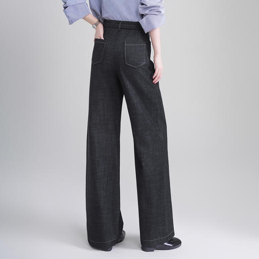 高腰阔腿牛仔裤宽松直筒裤，长裤垂感休闲裤MYX-BFZY-F9672-Y 商品图2