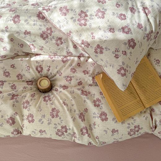 99💰抢色织棉麻棉纱四件套！绝了绝了！睡下去的瞬间疲劳全溜走！全新升级面料，色织工艺先染色再织布还原本质👍贝 商品图3