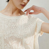 【林栖设计小店】一帘幽梦|提花桑蚕丝荷叶边2026夏新款毛织上衣1962081 商品缩略图5