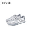 Dfuse迪芙斯2026春季新款皱纹牛皮拼钻双鞋带潮酷运动鞋德训鞋 商品缩略图2