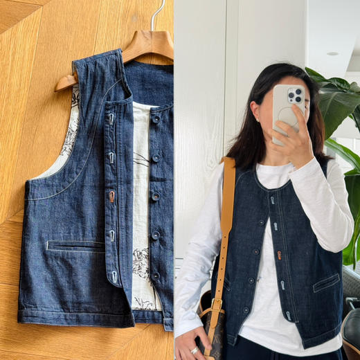 26春夏--叠穿层次感--品质牛仔马甲【包邮+三天无理由退换】 商品图0