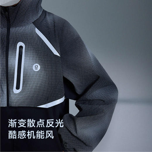 onmygame【黑武士】儿童外套防泼水男童反光印花连帽上衣GQ1T120570 商品图2