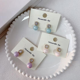 爆款彩色珍珠耳环百搭-纪念日百货门店同款169894011