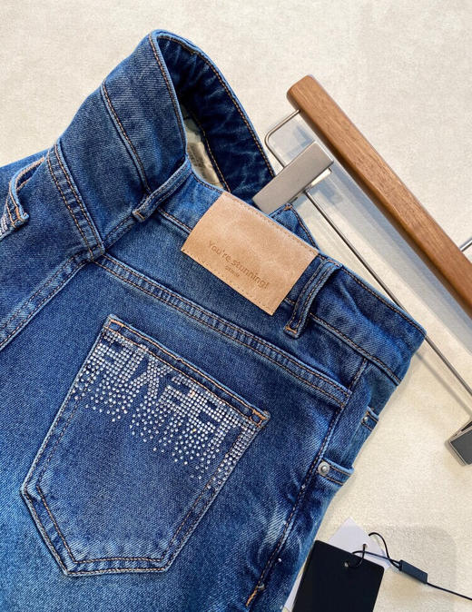 SYJ8601烫钻高腰牛仔裤 商品图9