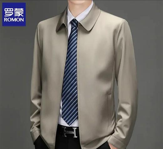 【“厅局稳重风”挺括有型 耐磨抗皱】罗蒙休闲商务行政夹克外套 （翻领/立领任选） 商品图3