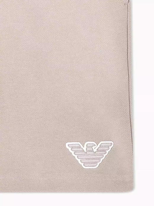 百慕大五分裤，出口意大利。松紧腰刺绣设计基础直筒短裤E031188 商品图7