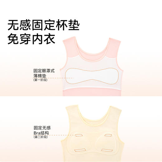 MILOFISH米乐鱼·少女秋冬抗静电云朵无痕舒暖衣背心 商品图1