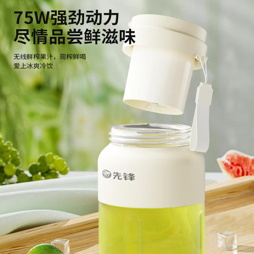 先锋料理机（便携式榨汁杯）果汁杯榨汁机家用便携外出携带DJ-D02/ 先锋DJ-D02便携式榨汁机 商品图4