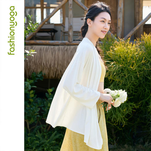 凡圣瑜伽气质天丝外搭长袖F16314 商品图9