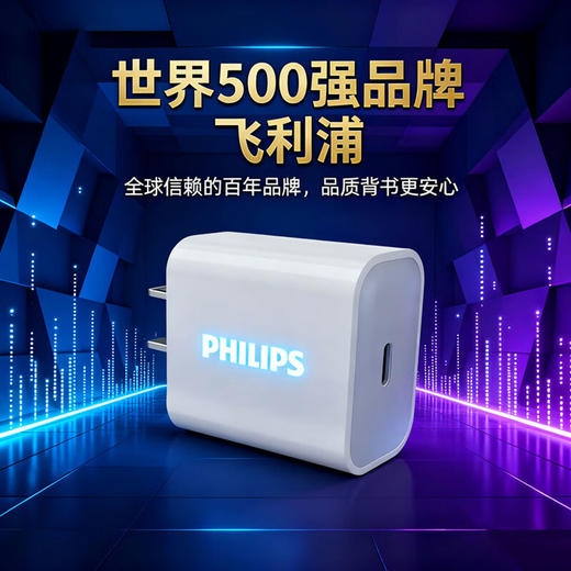飞利浦PHILIPS充电头20W充电器适用苹果安卓充电头套装Type-C快充iPhone17ProMax/16/15/iPad平板小米华为手机快充配套线1.2米DLP3102 商品图2