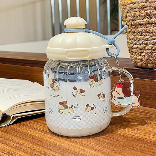 660ml帽子茶水杯玻璃杯杯子1个-纪念日百货门店同款169264167 商品图3