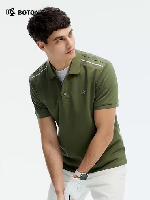 【桑蚕丝】波顿夏季男士美式翻领POLO短袖针织衫｜挺括不塌，透气不闷，穿出从容夏日MT032225 商品图2