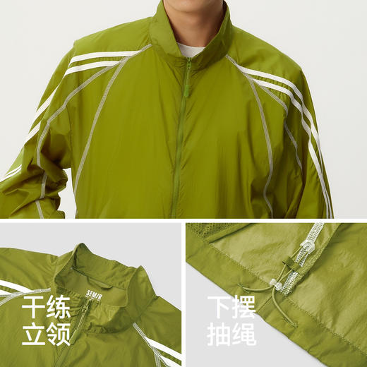 森马夹克男夏季休闲运动风外套2026新款宽松立领防晒凉感时髦上衣 商品图3