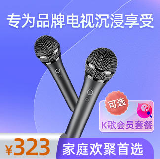专为品牌电视的K歌麦克风，客厅秒变KTV，大屏嗨唱更尽兴*天籁MM-9P 商品图0