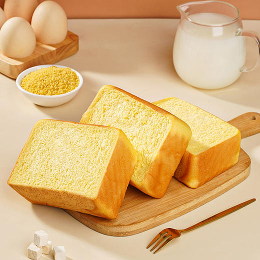 【食补营养❗️茯苓小米山药厚切吐司】松软如云，不添加反式脂肪酸，好吃有营养！手撕面包早餐学生早餐代餐饱腹零食面包 商品图1